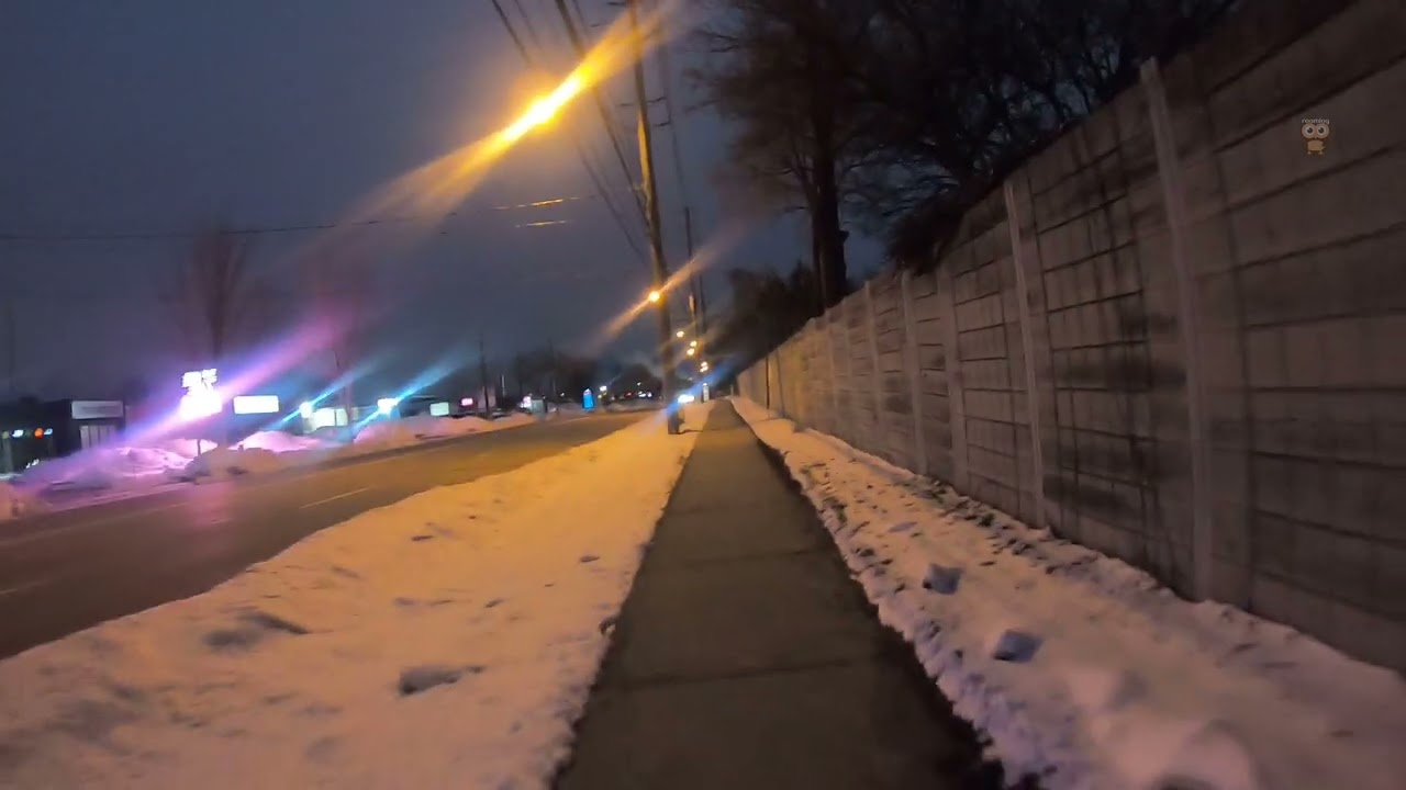 Toronto Walk at Sunrise After SnowFall