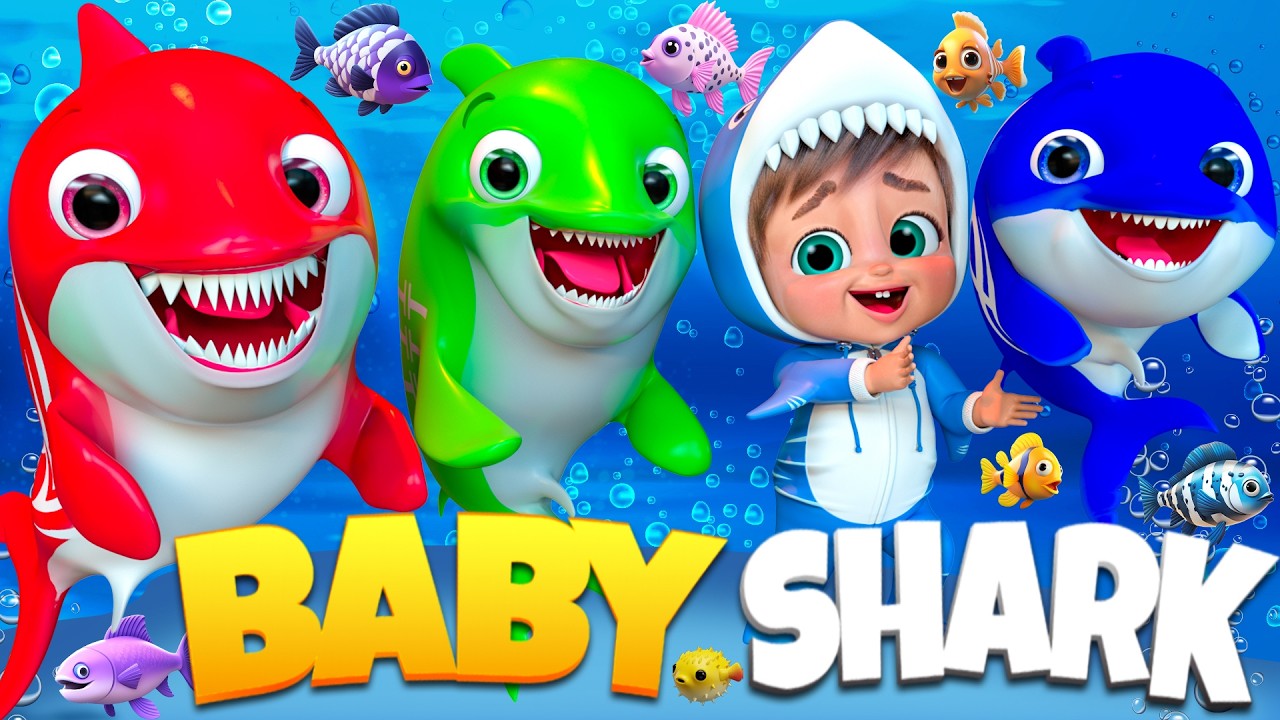 Baby Shark: Плавай и играй - Детские песенки и стишки #BabyShark #NurseryRhymes