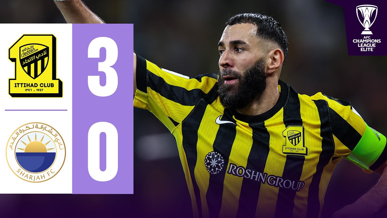 BERGWIJN & BENZEMA score as Ittihad get rolling | Al Ittihad 🇸🇦 - Sharjah 🇦🇪 | Highlights ACL Elite&trade;