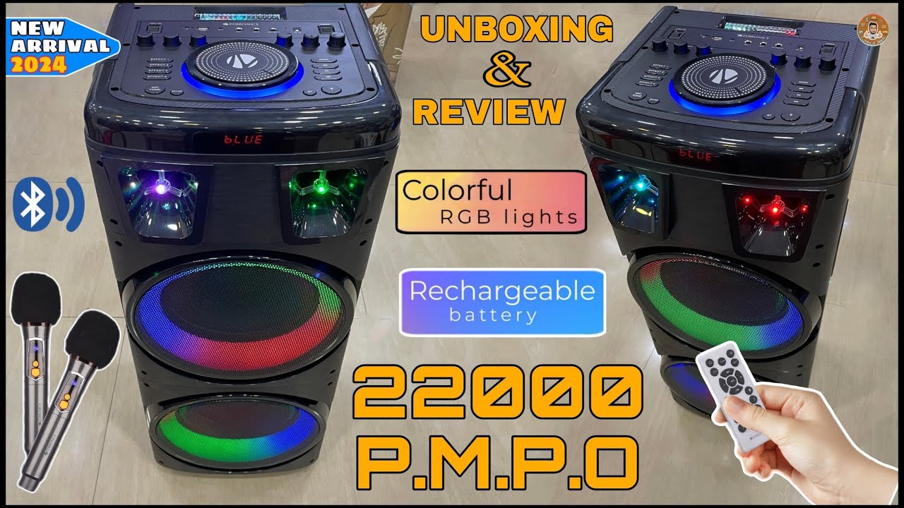 ZEBRONICS ZEB-BUDDY 400 || Trolly Dj Speaker Complete Unboxing And Review || With Rechargeable