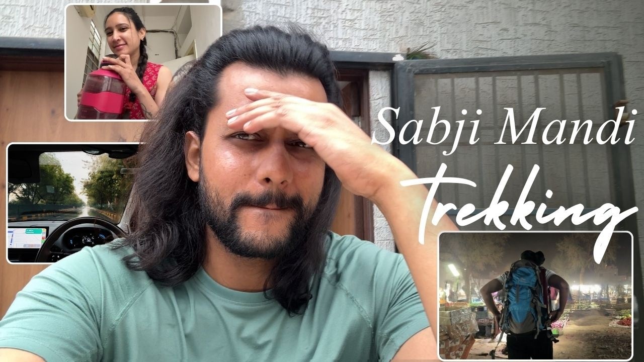 SHOPPING WITH A TREKKING BAG? 😂🎒 Sabji Mandi Adventure & Rainy Day Vlog