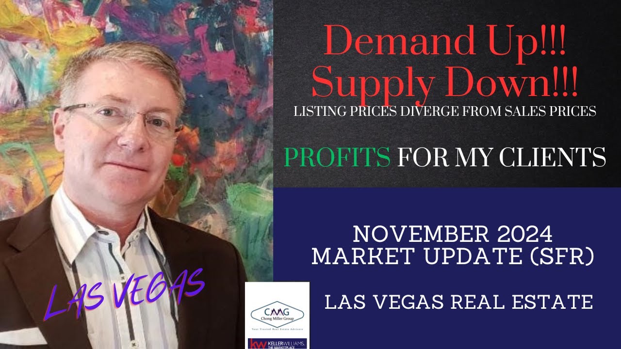 Las Vegas Real Estate Market Update for November 2024: Single Family Resale Homes