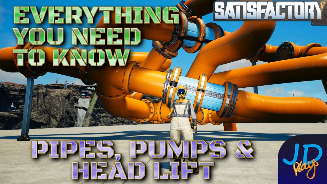 Pipes, Pumps, Spaghetti and Head Everything you Need to know 🏭 Satisfactory ⚒️ Tutorial, Walkthrough