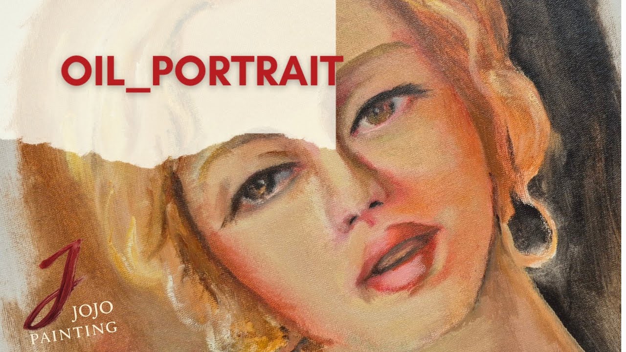 Expressive beautiful Oil Portrait – Full Process
