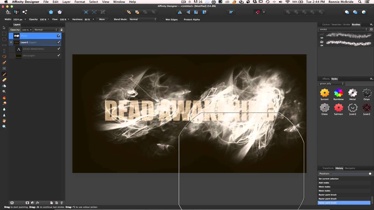 Affinity Designer Tutorial -  Textures, Brushes and Blend Modes