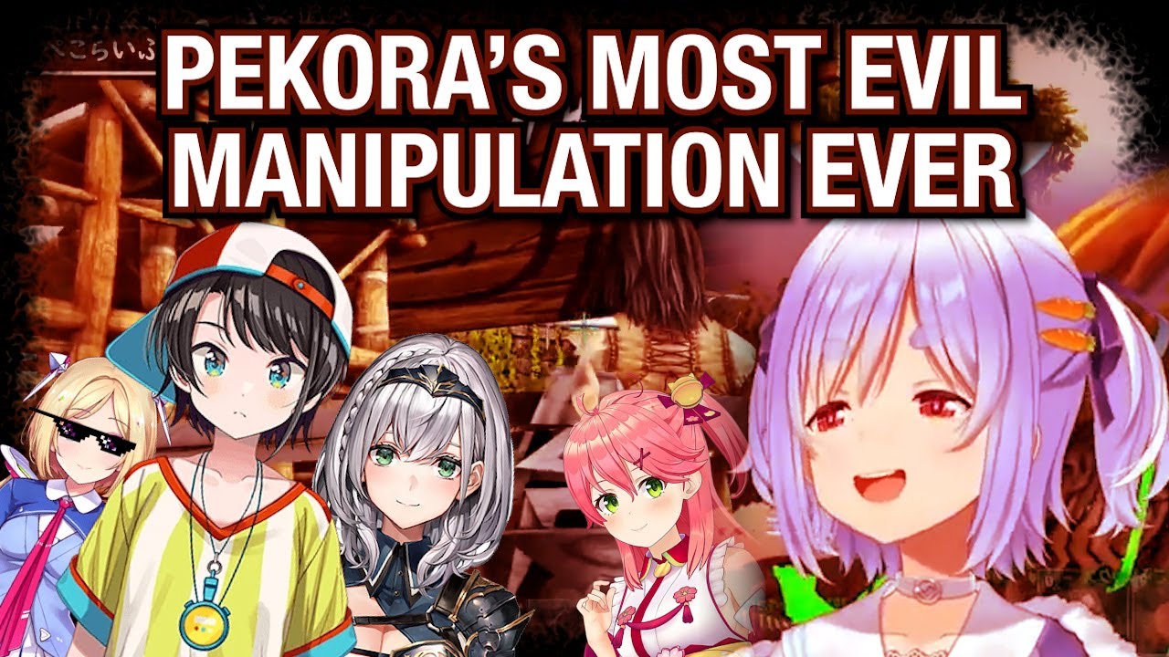 Pekora abusing everyone in ARK and mentally destroying Subaru (+ Miko joining in)
