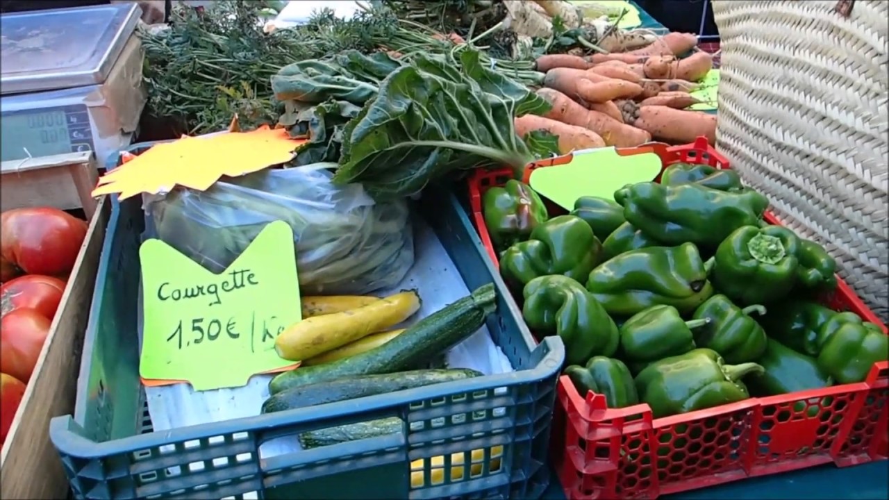 pilou34 pr&eacute;sente le marche aux legumes de Figeac Lot