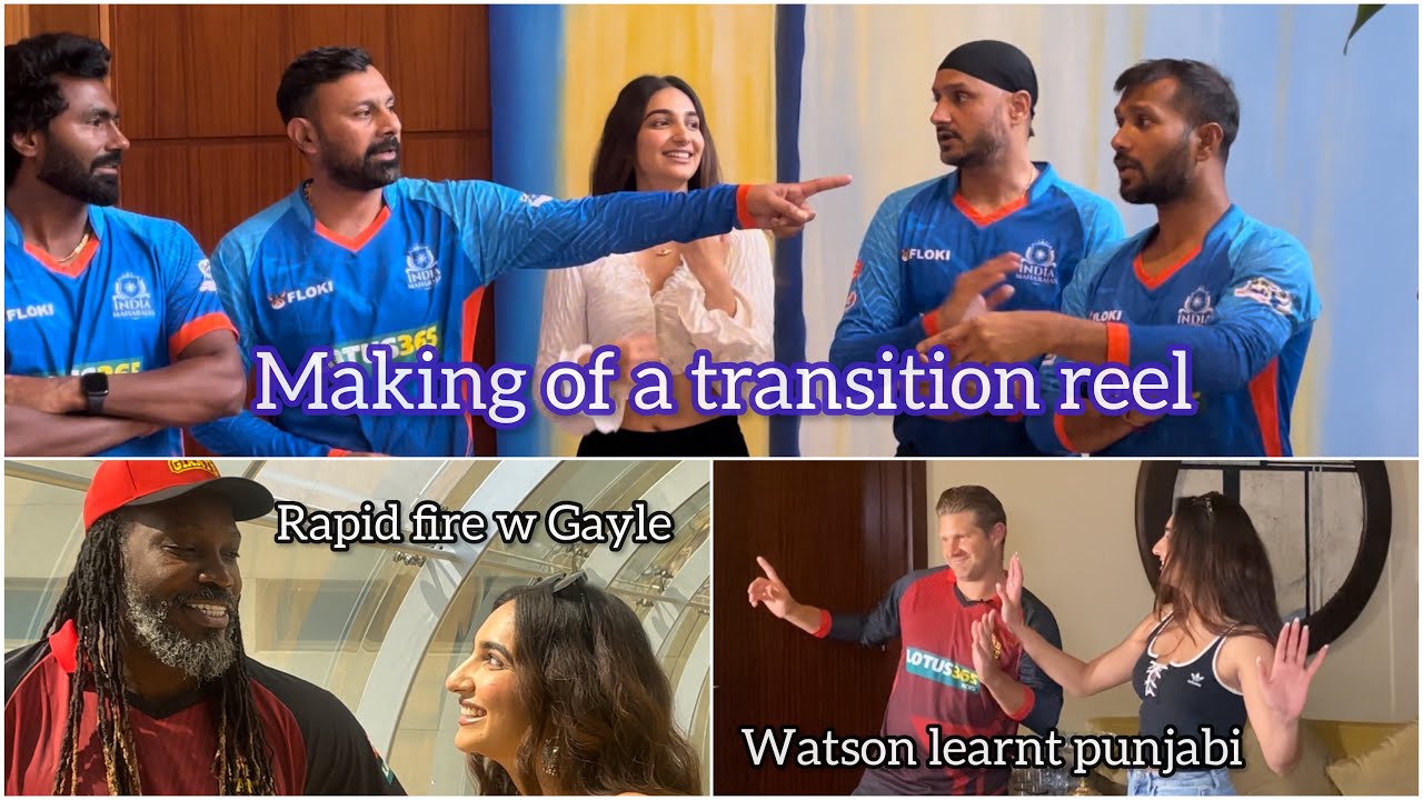 Q/A w Chris Gayle 🌟 | behind the scenes w Watson & how Bhajji paaji helps everyone make a reel 💃