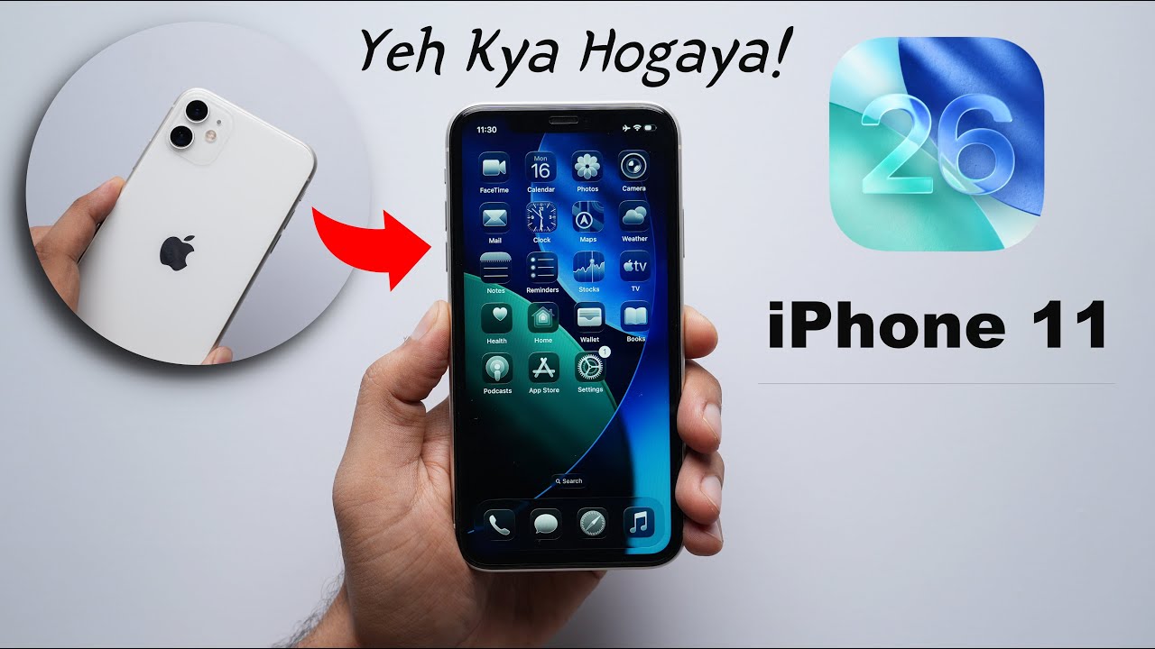 iOS 26 in iPhone 11 🔥 SHOCKING!😨 (HINDI)