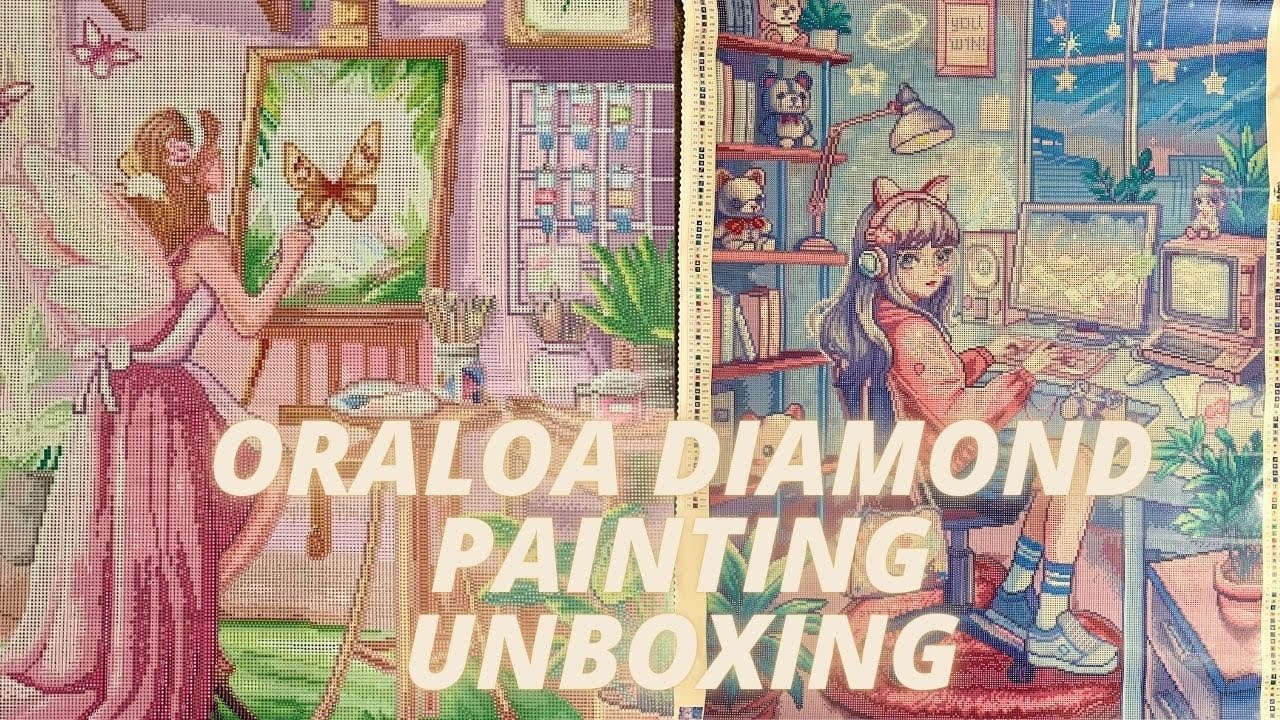 maria chetkareva + oraloa diamond painting haul and unboxing | fairy's studio + let's game!