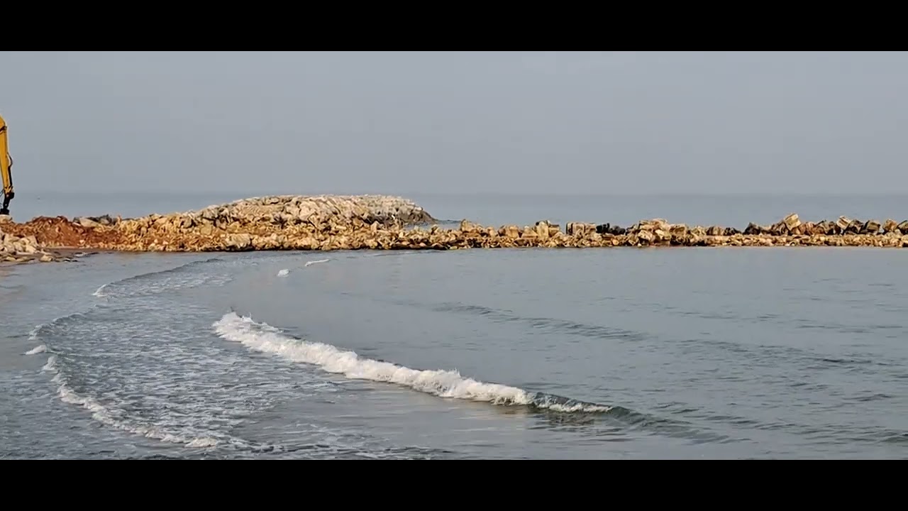 Stadiul lucrărilor de extindere a plajelor din Mangalia, la mijlocul lunii noiembrie 2025