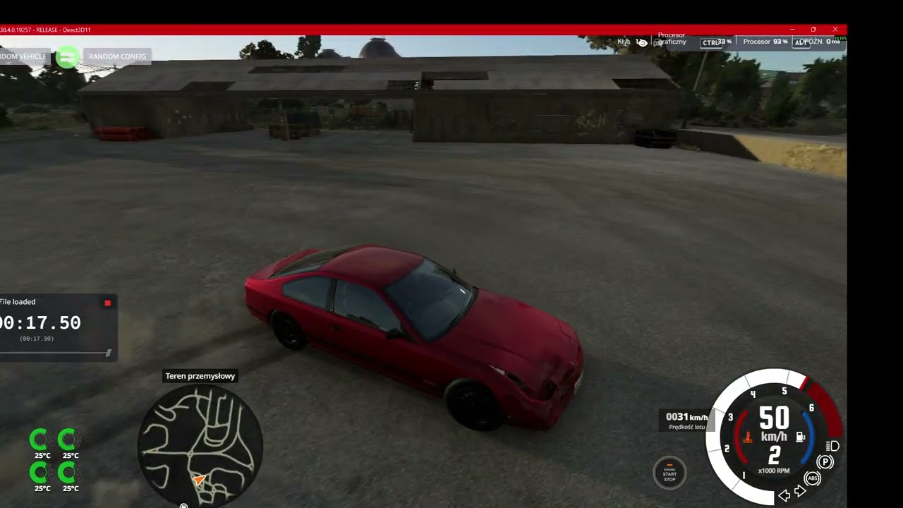 ucze sie driftowac w beamng drive (gierownica logitech g29
