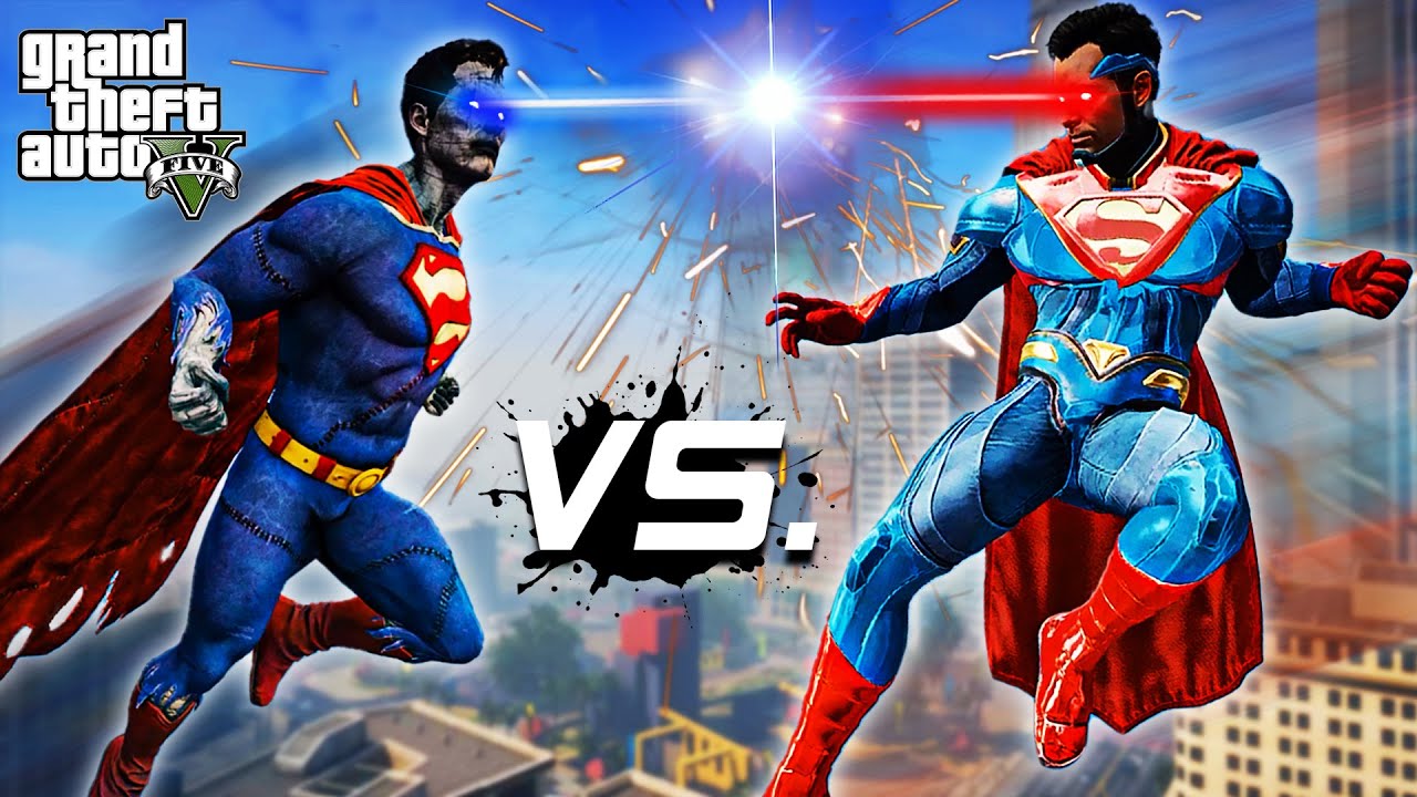 GTA 5 - Superman VS Bizarro | There can only be one true Superman!!