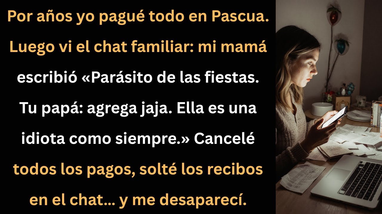 Descubrí lo que mi mamá escribió de mí en el chat… y dejé a todos sin Pascua.