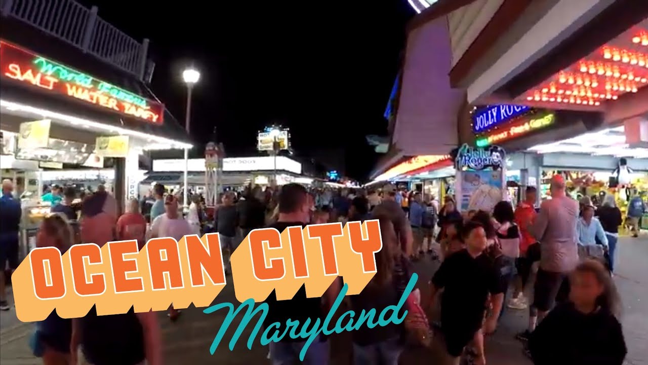 Ocean City Maryland Boardwalk (Day and Night)