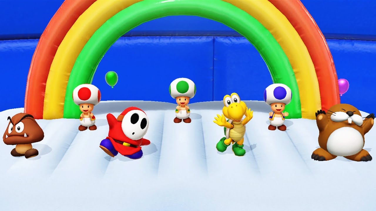 Super Mario Party - Minigames - Goomba vs Koopa Troopa vs Shy Guy vs Monty Mole (Master CPU)