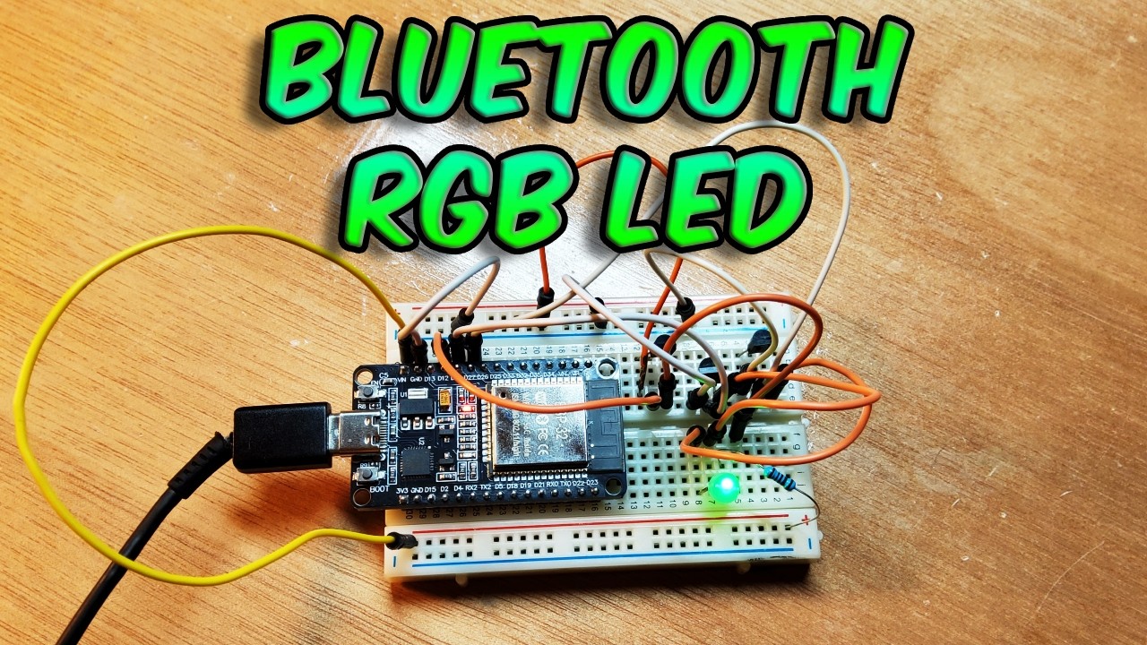 ESP32 Bluetooth RGB LED Controlled By a Color Picker