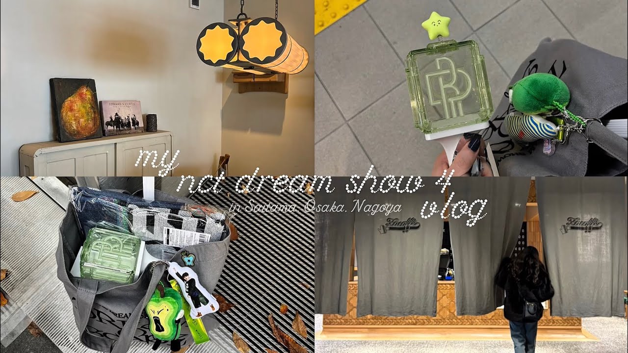 [VLOG] THE DREAM SHOW 4 /3都市巡る/ nct dream / nctzenvlog / nct聖地巡り/埼玉 / 大阪/名古屋/カフェ巡り