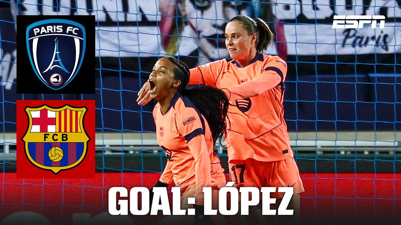 GOAL! 0-1:  Vicky L&oacute;pez brilliantly puts Barcelona ahead vs. Paris | UEFA Women's Champions League
