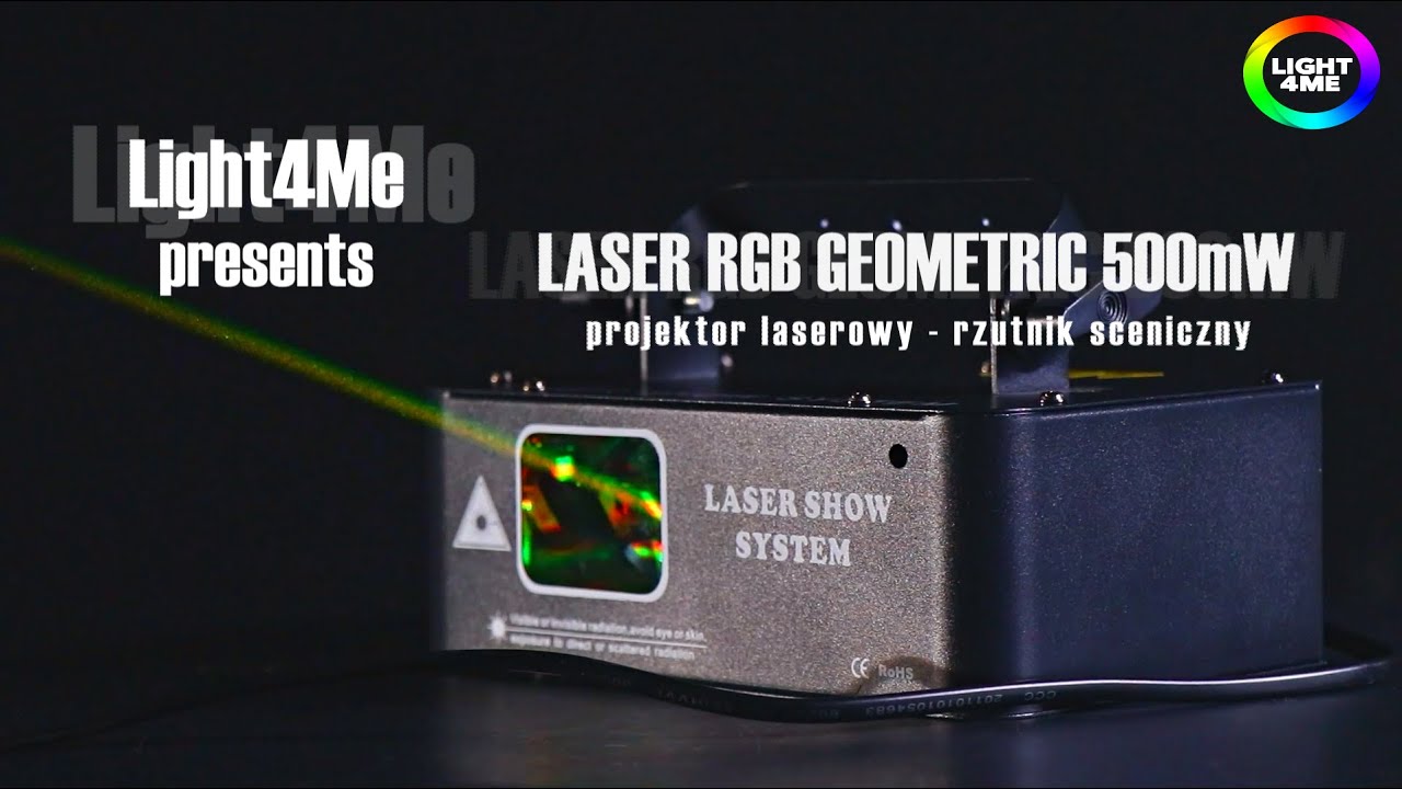 Light4Me Geometric 500mW  - projektor laserowy - rzutnik