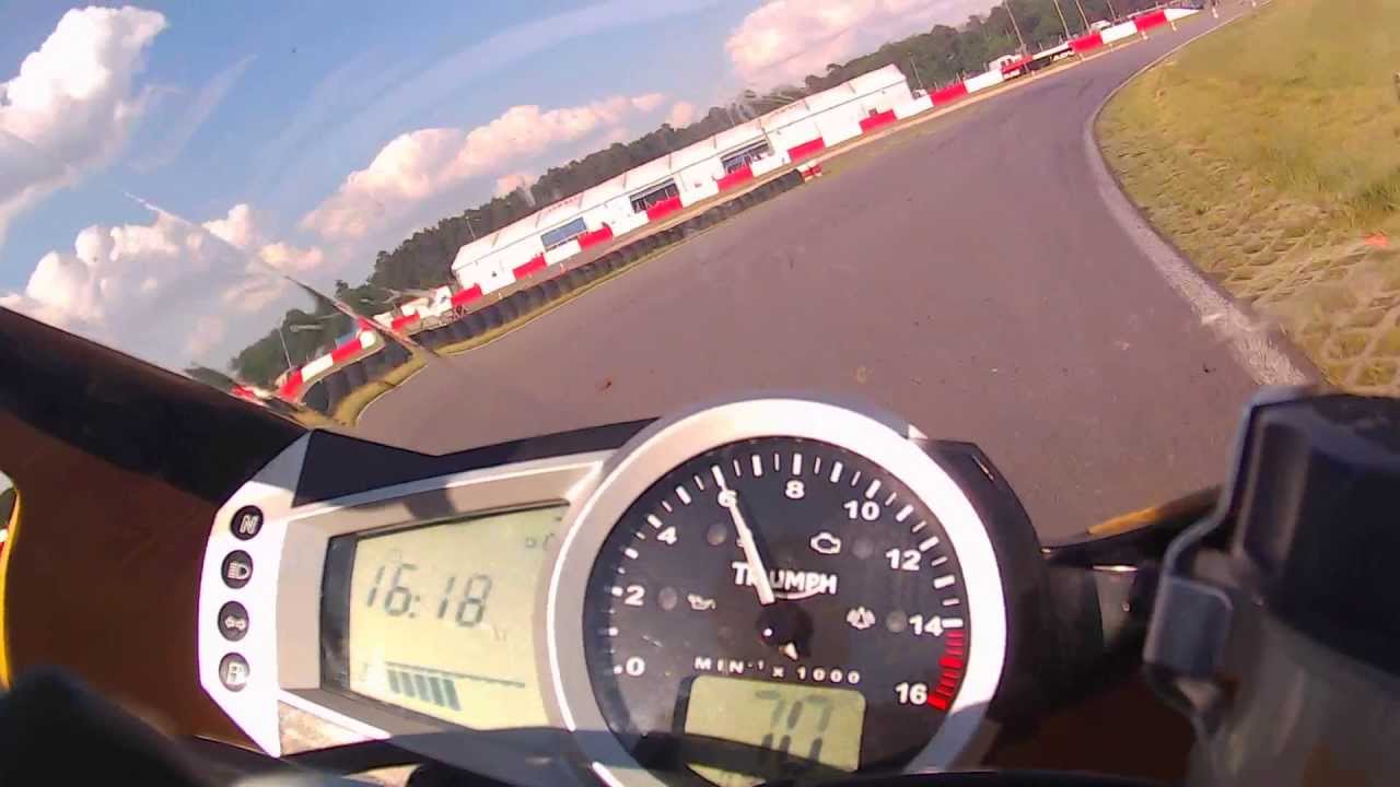 Spreewaldring 19.05.2013 Motorrad Onboard Triumph Daytona 675 freies Fahren