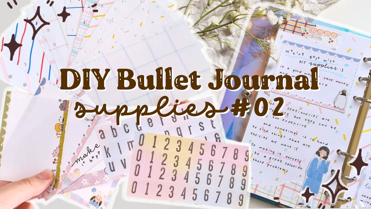 🖍 DIY Bullet Journal Supplies / Stationery #02 + Plan with Me 🖍