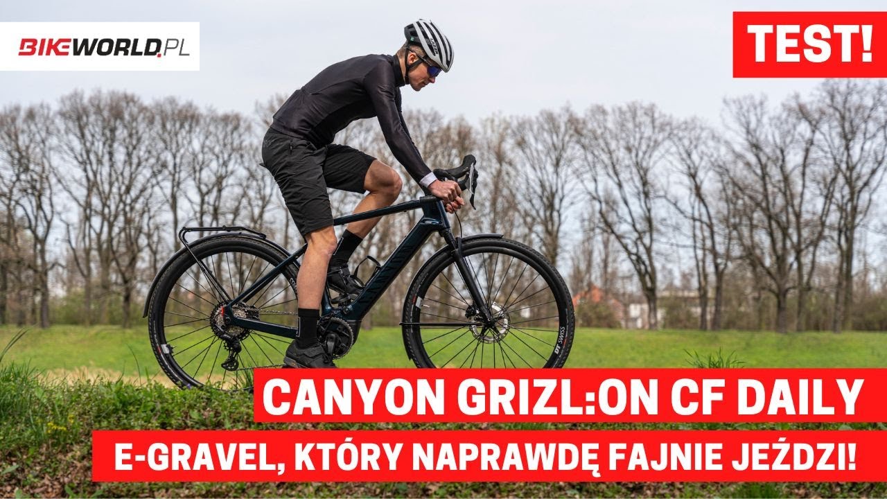 TEST: Wszechstronny elektryczny rower gravel - Canyon Grizl:ON CF Daily z lekkim silnikiem Bosch SX!