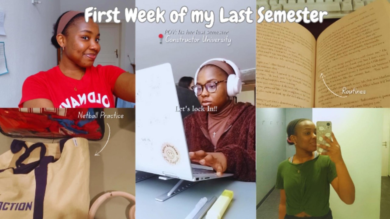 First Week of My Last Semester ✨| Classes, Netball & the Worst Period Ever 😭| Constructor University