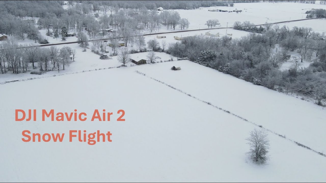 DJI Mavic Air 2   Winter Drone Flight