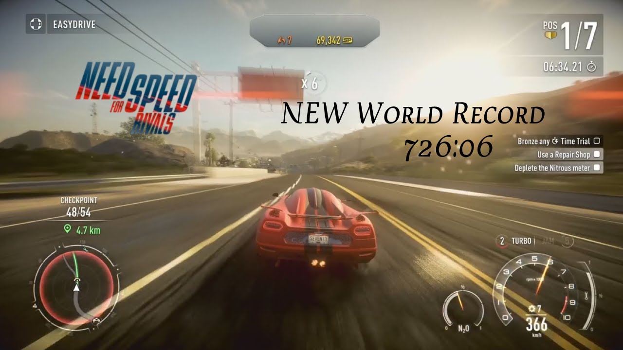 Need For Speed Rivals | Grand Tour | Former World Record [WR] 7:26.06 With Proof @zephyr_black197