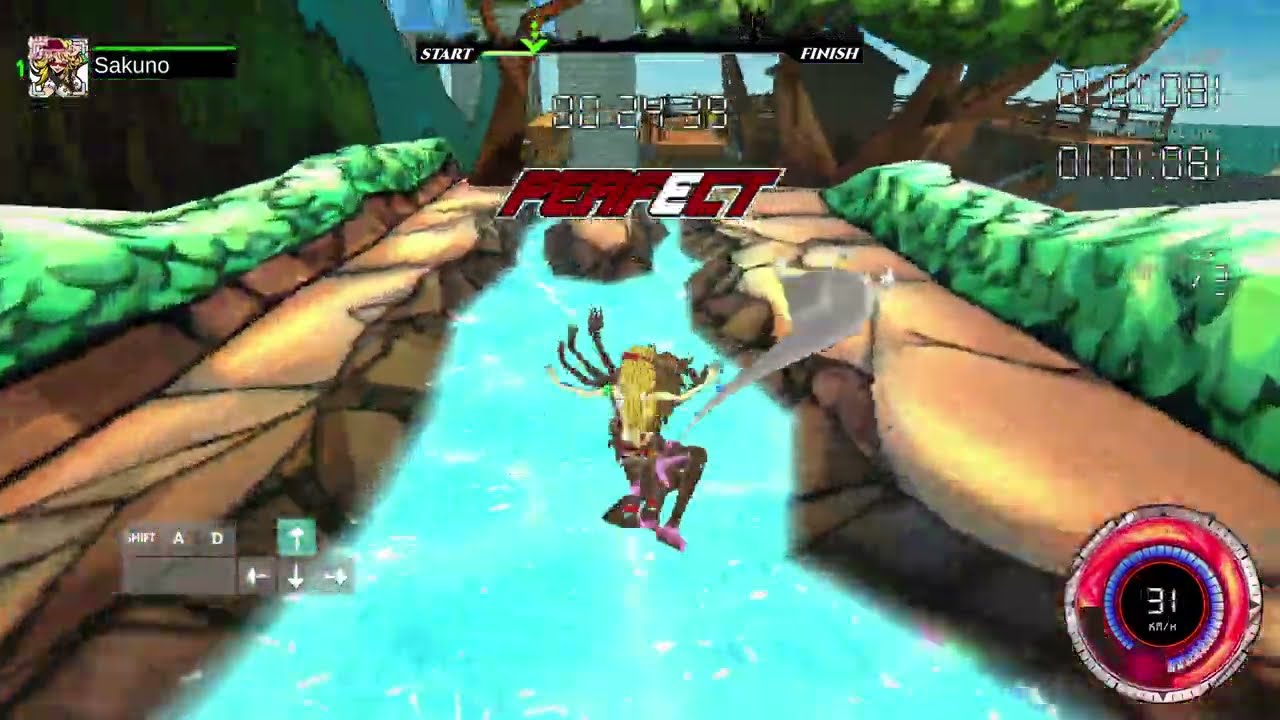 (Freejack beta v0.69.2) Mr Rollercoaster 2 lap - Momo 2:12:78 - Sakuno