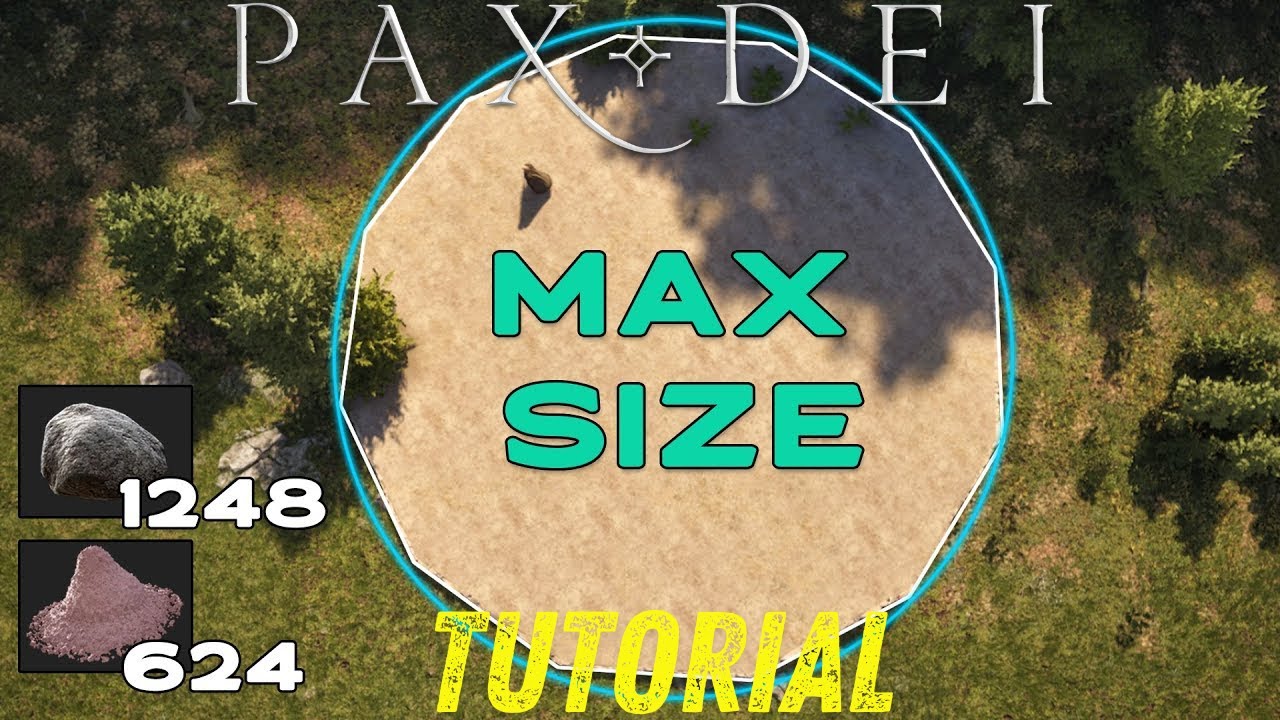 Pax Dei - How To Build The Perfect Circle Foundation On A Single Plot Of Land | PAX DEI 1.0