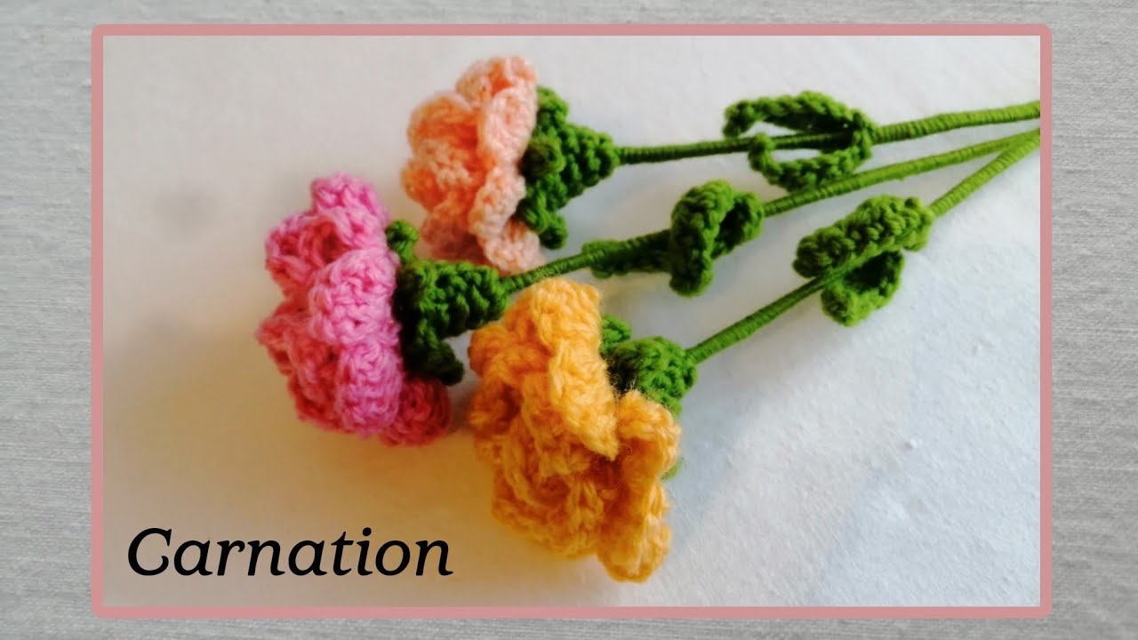 Crochet Carnation flowers | JovelynCrochet
