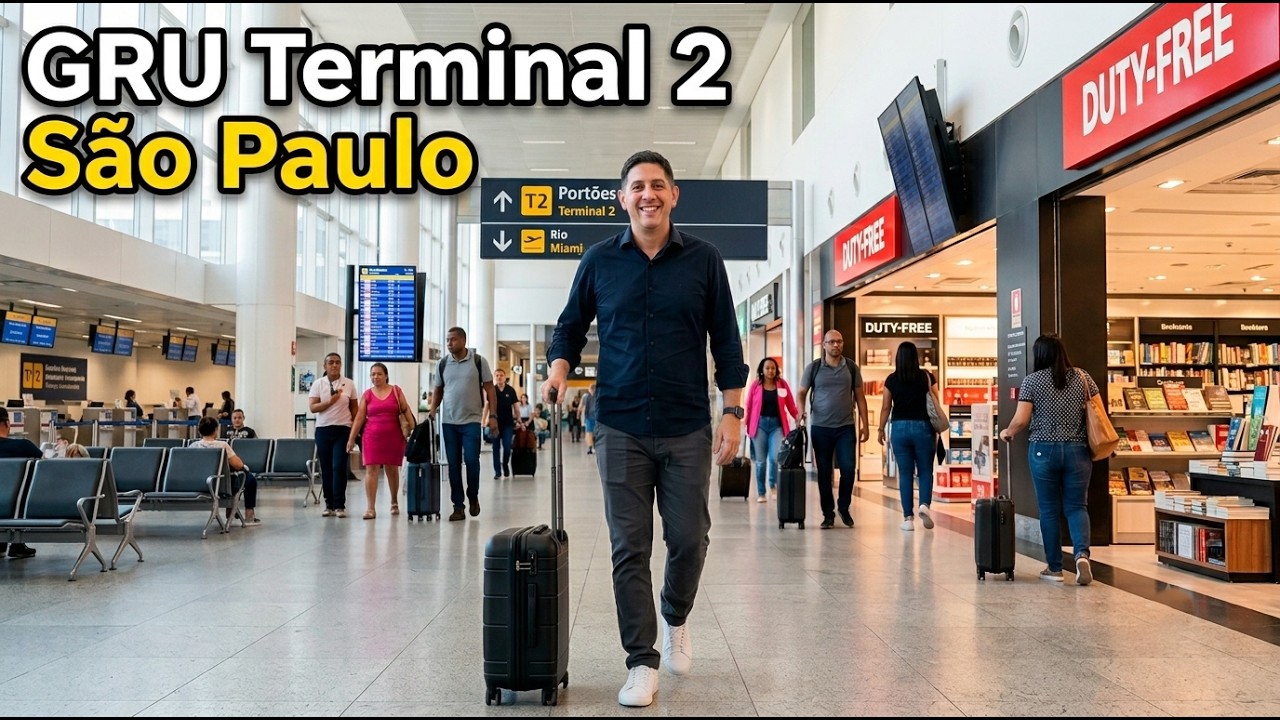 GRU Airport, S&atilde;o Paulo ✈️ &ndash; Airport Walking Tour Inside Brazil's Busiest Terminal