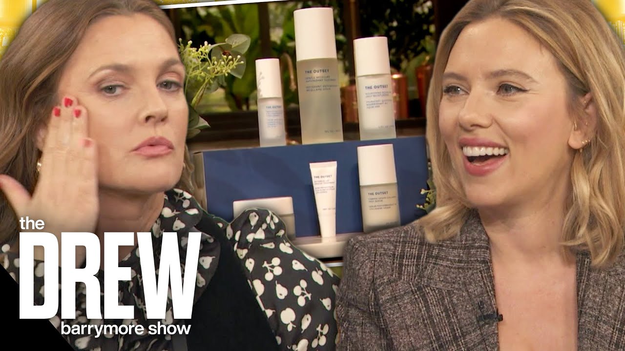 Drew Can't Get Enough of Scarlett Johansson's New Skincare Line 