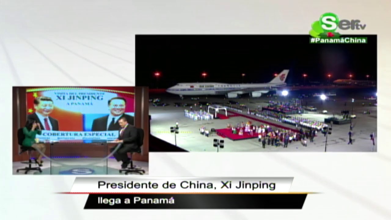 Llegada del Presidente de la República Popular China a Panamá
