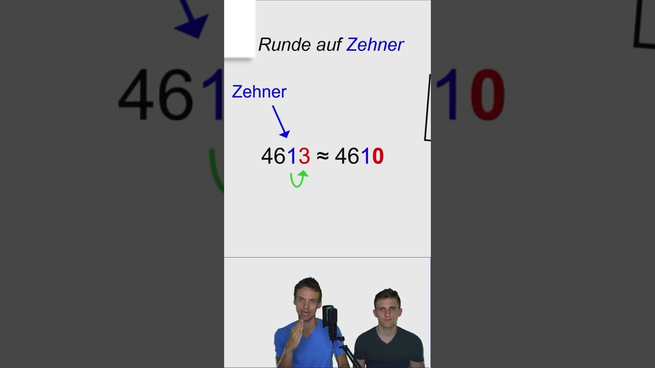 Auf Zehnerstelle runden | aufrunden oder abrunden? 🤔
