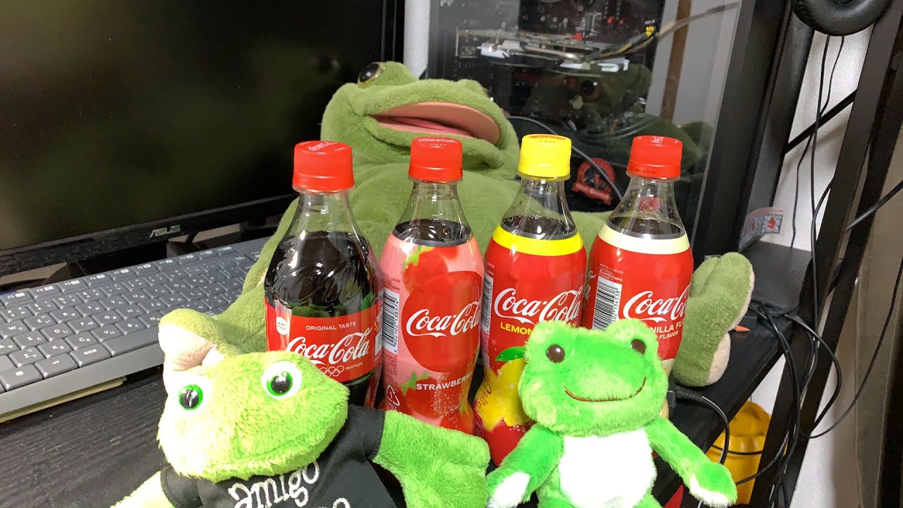 Live com vários sabores de Coca-Cola