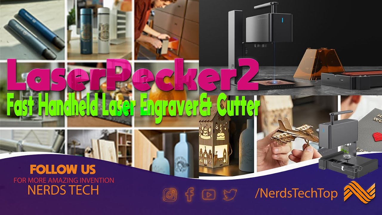 AMAZING ⚡ LaserPecker 2 - Fast Handheld Laser Engraver& Cutter