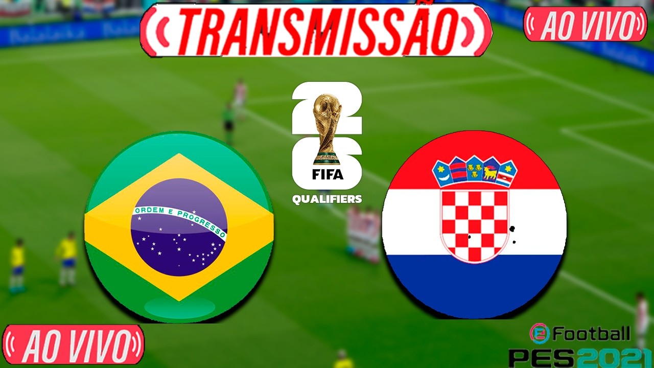 BRASIL X CRO&Aacute;CIA AO VIVO COM IMAGENS DO AMISTOSO  | ASSISTA AGORA | JOGO DE HOJE | PES