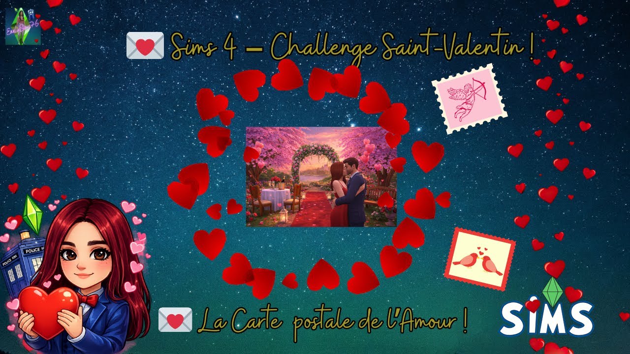 Challenge Saint Valentin : carte postale sur l'amour