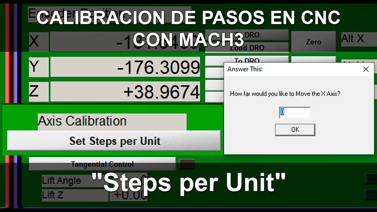 Calibración de Pasos en CNC con Mach3 - 