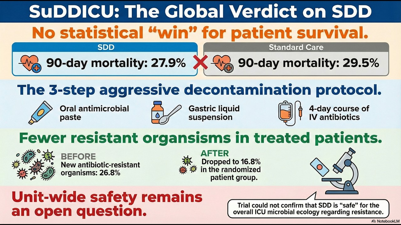 S01E18 Selective Digestive Decontamination: What SuDDICU Actually Shows