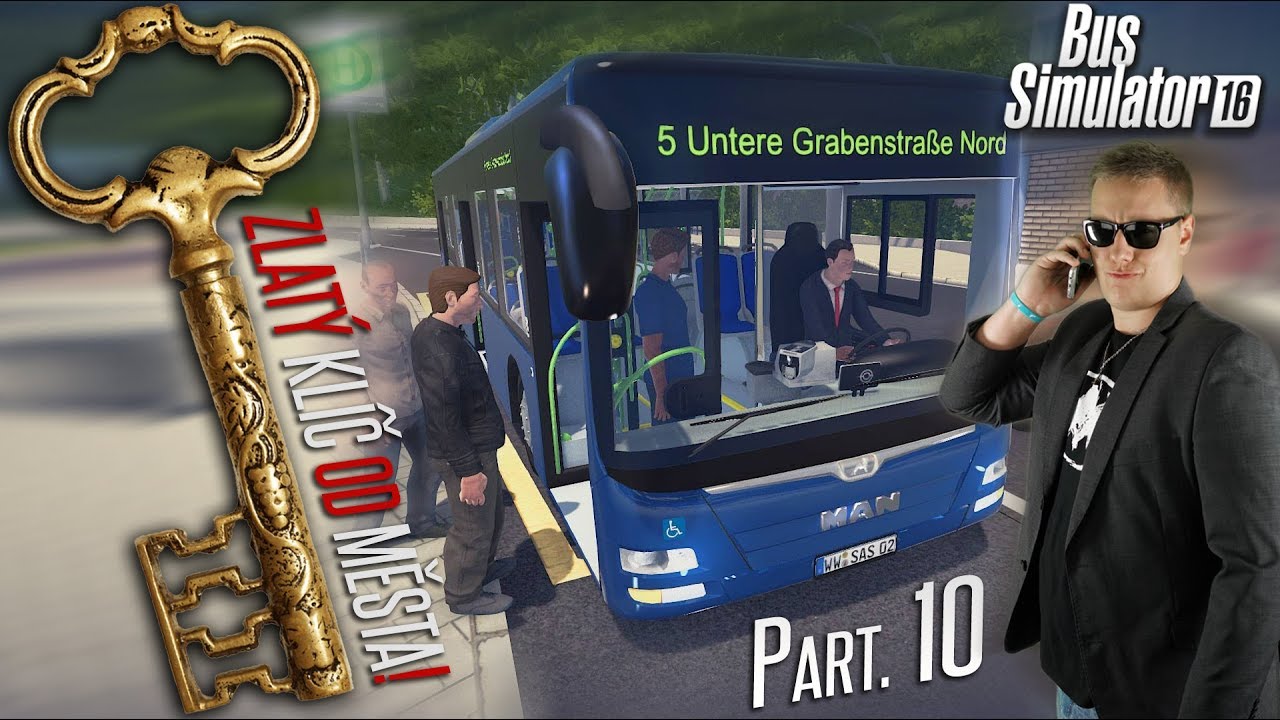 ZLATÝ KLÍČ OD MĚSTA! | Bus Simulator 16 #10