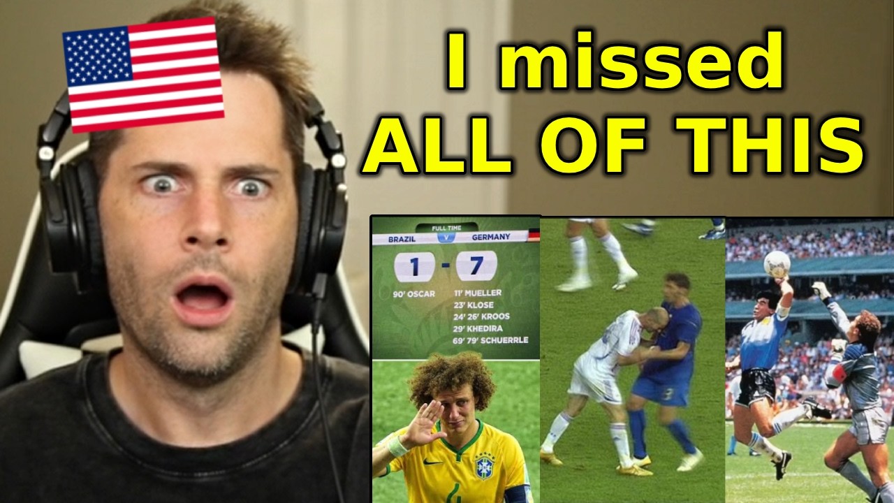American Reacts to Most Iconic World Cup Moments in HISTORY