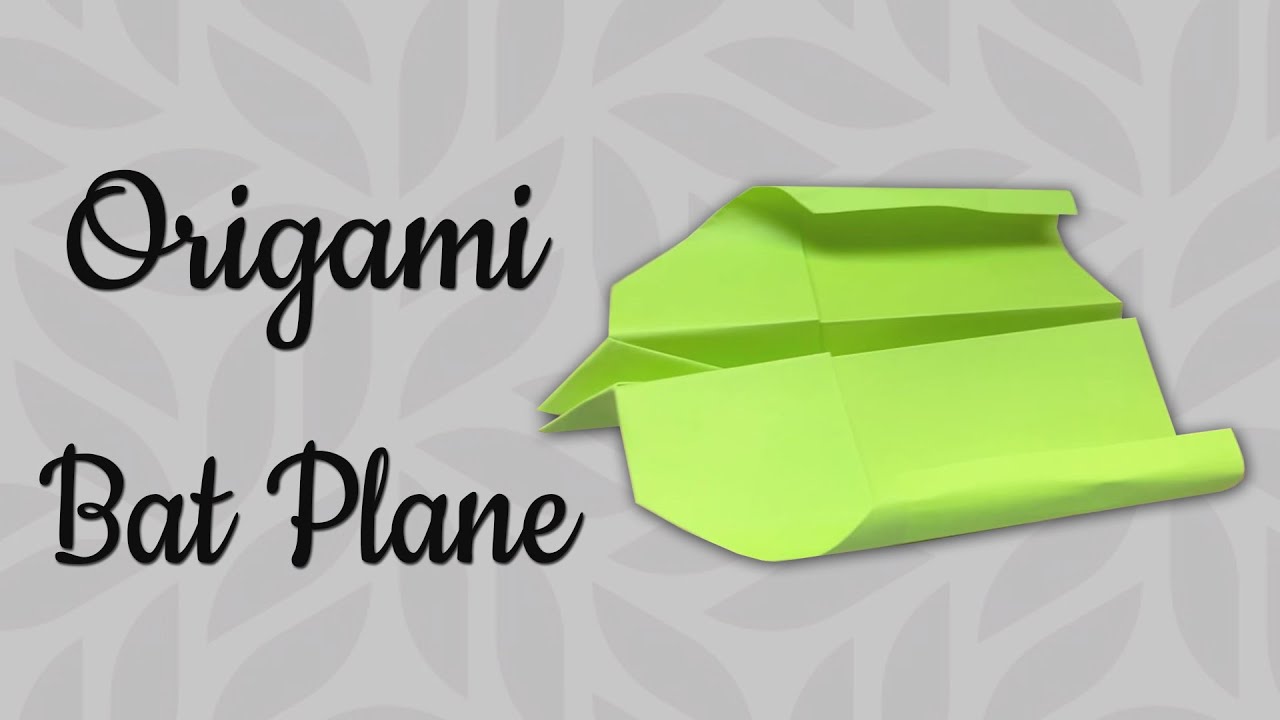 How To Make Bat Plane Paper | Origami Plane