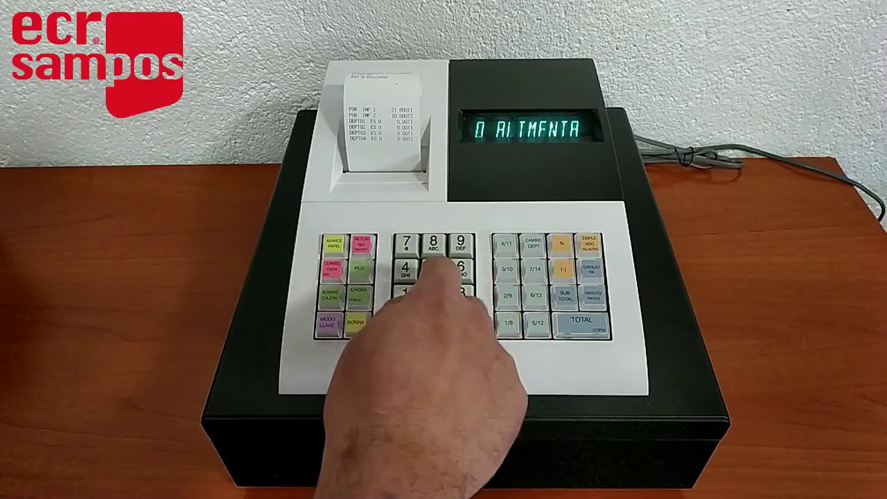 REGISTRADORA ECR SAMPOS ER 057 - VIDEOTUTORIAL COMPLETO