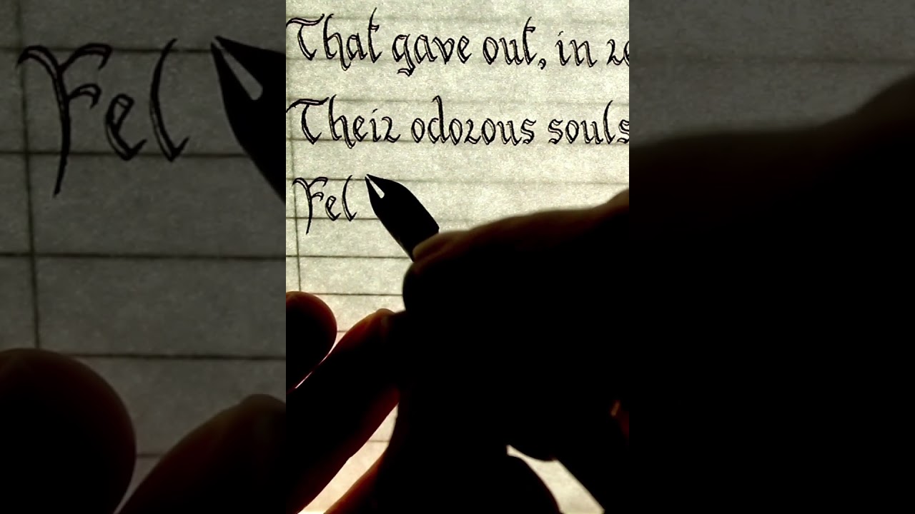 Handwriting E. A. Poe’s “To Helen” Part 5