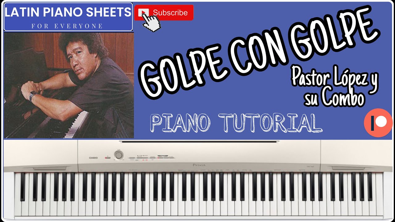 🎹 Golpe con golpe - Pastor López 🎹 - Partitura + Pista + MIDI