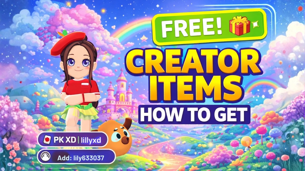 How to Get FREE Creator Items in PK XD! 🎁✨